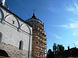 Реставрационные работы в монастыре.